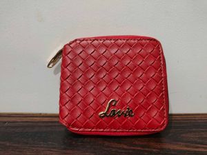Lavie Red Woven Wallet