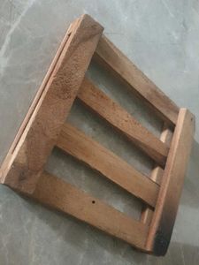 Wooden plant stand base