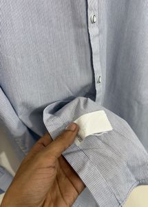 Striped Button-Up Shirt