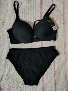 Classic Black Bra & Panty Set