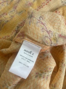 Yellow Printed Kurta