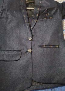 Men's Navy Nehru Jacket
