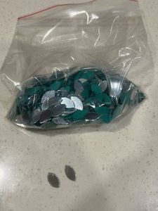 Leaf Shape Mirror Embellishments 200gms