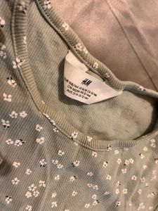 Cute Floral Ruched T-Shirt