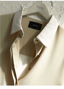 Chic Two-Tone Collared shirt for girls