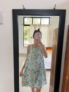 Boho Floral Mini Dress