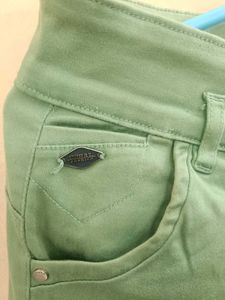 Mint Green Casual Pants