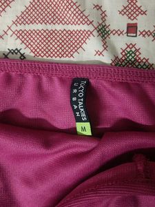 Fuchsia Halter Neck Crop Top