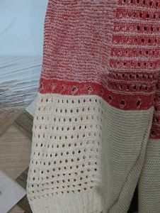 Striped Knit Pullover Sweater