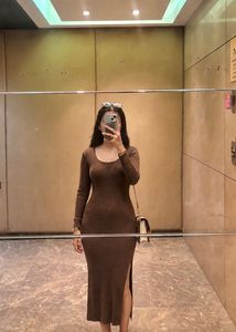 Ribbed Knit Maxi Dress