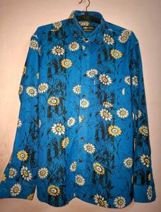 Vibrant Floral Print Unisex Shirt