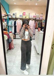 H&amp;M Brown Wide Leg Pants