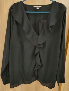 H&amp;M Elegant Ruffle V-Neck Blouse ✨
