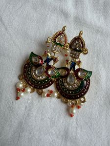Exquisite Peacock Jhumka Earrings