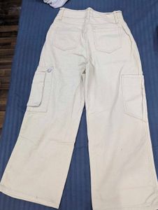 Urbanic New Beige Cargo Pants