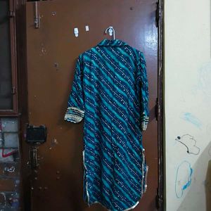Beautiful Teal afghani Kurta Set with Trousers