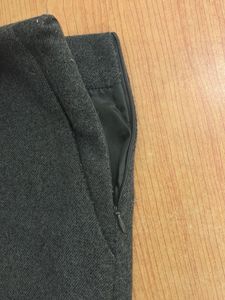 Chic Charcoal Grey Wool Blend Shorts