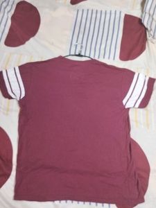 L Size Maroon/Burgundy T- Shirt