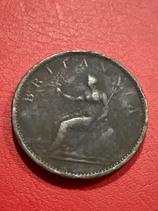 1807 George 3 copper penny average condition