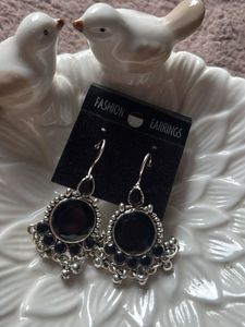 Stylish Black Stone Earrings