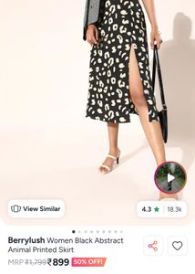 Leopard Print Midi Skirt