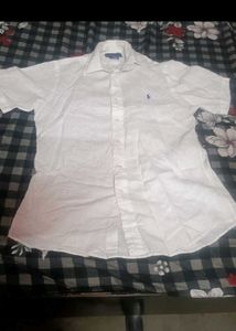 Men's White Short Sleeve Polo Shirt