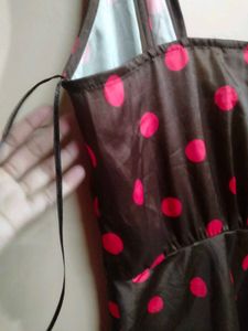 Chic Polka Dot Maxi Dress