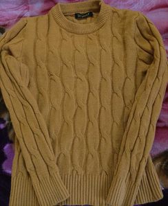 Stylish Brown Knit Pullover