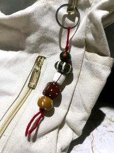 Beaded Keychain with Tassel