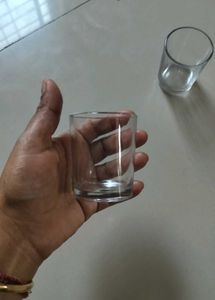 Set of Two Glass Shot Glasses