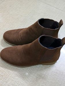 Brown Suede Chelsea Boots