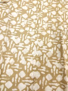 Elegant Brown and White Printed Kurta