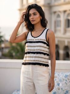 White Sleeveless Tank Top