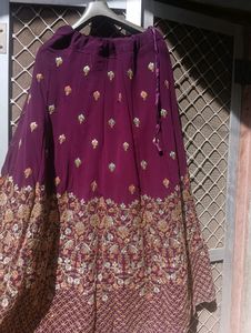 It's Very Beautiful Vine Colour Lahanga Choli With