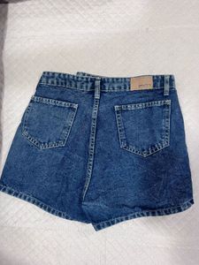 Stylish Blue Denim Skort