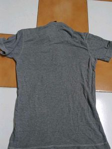 Adidas Grey Henley T-Shirt