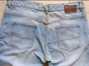 Light Wash Denim Jeans for Men