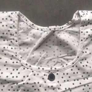White Polka Dot Kurta