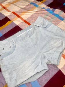 Sparkly Light Blue shorts