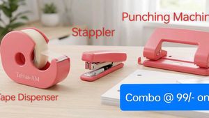 Combo of 3 Red Stationery Set