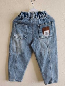 Unisex Cute Light Wash Denim boyfriend Jeans