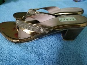 elegant gold sandal