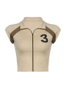 NEWME Sporty Cropped Zip-up Top