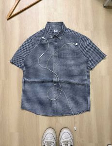 Men's Short Sleeve Gingham Shirt