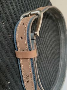 Men's Blue &amp; Brown Genuine Leather Belt