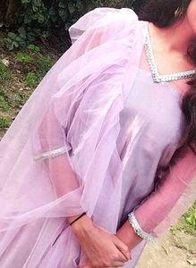 Curly purple kurti sett 🌸🌷
