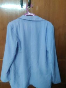 Lilac Double-Breasted Blazer Jacket