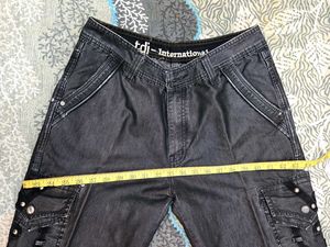 men's charcoal straight fit jeans