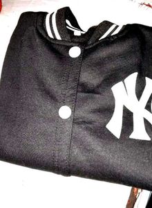 Stylish Black &amp; White Baseball Jacket