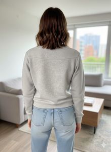 Gray Graphic Print Sweatshirt
